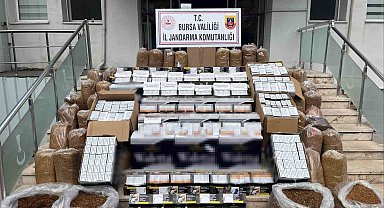 Bursa'da kaçak tütün operasyonu: 205 bin adet makaron ele geçirildi