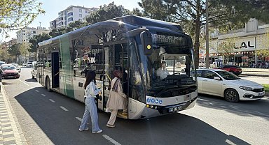 Büyükşehir'in elektrikli otobüsleri hizmete başladı