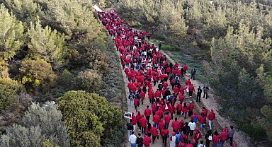 Çanakkale'de binlerce kişi, 57'nci Alay'ın izinde yürüdü