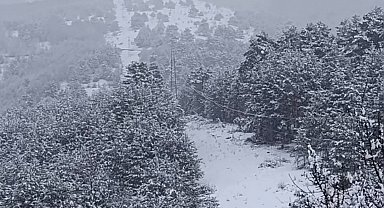 Çankırı'da kar yağışı etkili oldu