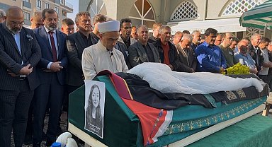 Cinayet kurbanı avukat Hatice Kocaefe duvağıyla son yolculuğuna uğurlandı
