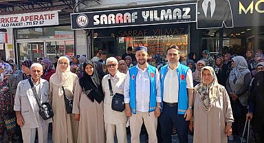 Çine'de hacı adayları dualarla uğurlandı