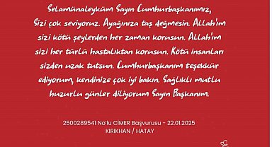 Çocuklar Türkiye'nin dört bir yanından CİMER'e yazdı