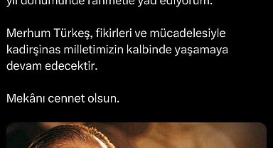 Cumhurbaşkanı Erdoğan, Alparslan Türkeş'i vefatının 29'uncu yıl dönümünde andı