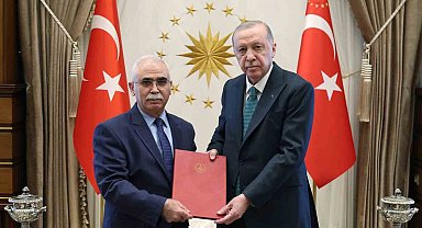 Cumhurbaşkanı Erdoğan, AYM Başkanı Kadir Özkaya'yı kabul etti