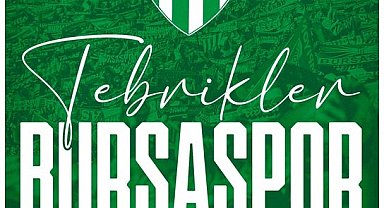 Cumhurbaşkanı Erdoğan'dan Bursaspor'a tebrik mesajı