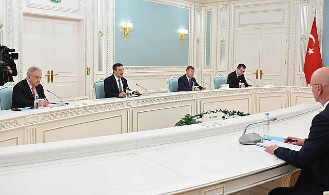 Cumhurbaşkanı Yardımcısı Yılmaz, Kazakistan Cumhurbaşkanı Tokayev ile görüştü