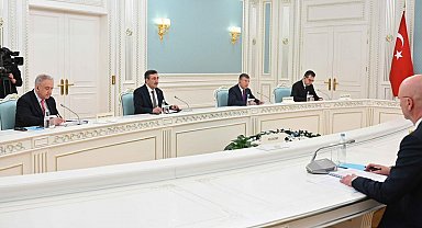 Cumhurbaşkanı Yardımcısı Yılmaz, Kazakistan Cumhurbaşkanı Tokayev ile görüştü