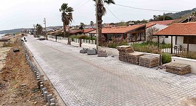 Cunda Adası'nda yol hamlesi