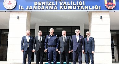 Denizli OSB yönetiminden İl Jandarma Komutanlığına ziyaret
