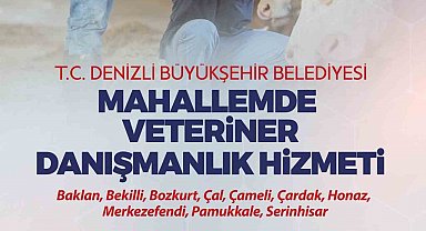 Denizli'nin veteriner danışmanlık hizmeti projesinde yeni dönem başlıyor