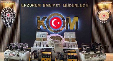 Depoyu sigara imalathanesine dönüştürdüler, polis baskın yapınca yakayı ele verdiler