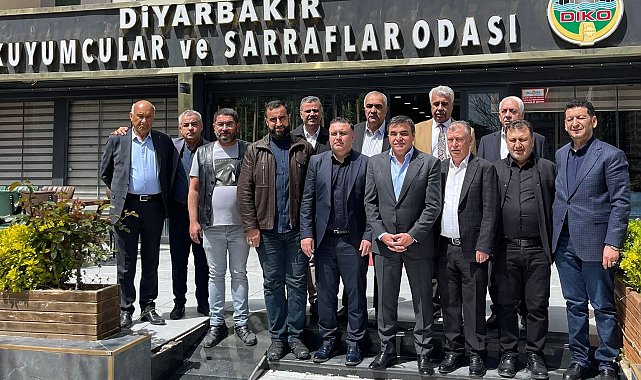 DESOB Başkanı Ebedinoğlu, Diyarbakır Kuyumcular ve Sarraflar Odasını ziyaret etti