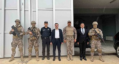 Dicle Kaymakamı Atış, emniyet personeli ile bir araya geldi
