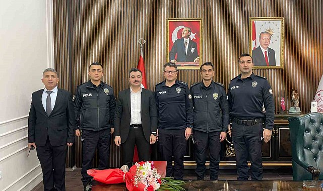 Dicle Kaymakamı Atış, Polis Haftasında emniyet personelini makamında ağırladı