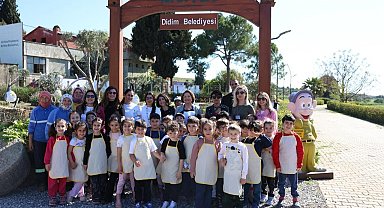 Didim'de çocuklar tarımı uygulamalı öğrendi