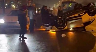 Diyarbakır'da otomobil takla attı: 1 yaralı