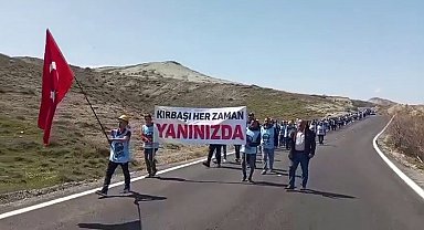 Doruk Madencilik işçileri Eskişehir'den Ankara'ya yürüdü