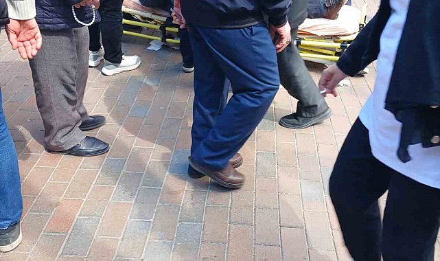 Düşerek yaralanan adama sağlık ekipleri müdahale etti