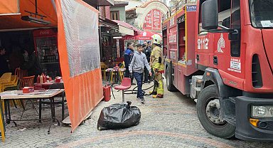 Edirne'de ahşap binada korkutan baca yangını