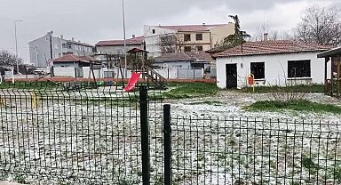 Edirne'de dolu yağışı