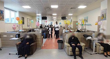 Elazığ'da kanser hastalarına moral verildi