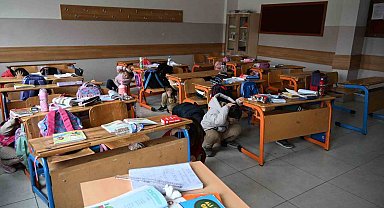 Elazığ'da öğrencilere afet bilinci aşılandı