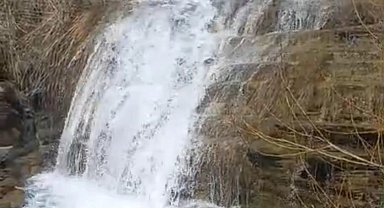 Elazığ'da yağışlar sonrası şelaleler coştu