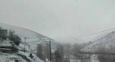 Elazığ'ın yüksek kesimlerinde kar yağışı