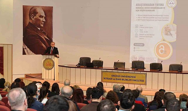 ERÜ'de 'Araştırmadan Yayına Kurumsal Destek Mekanizmaları ve Açık Erişim Olanakları' anlatıldı