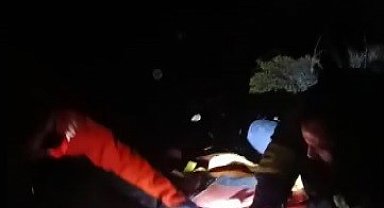 Erzincan'da uçurumdan düşen İran uyruklu vatandaş kurtarıldı