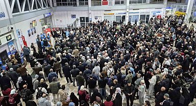 Erzurum'da ilk hac kafilesi dualarla uğurlandı