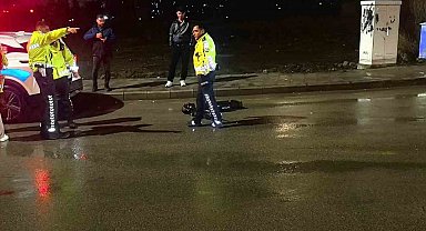 Erzurum'da scooter sürücüsüne araç çarptı: 1 yaralı