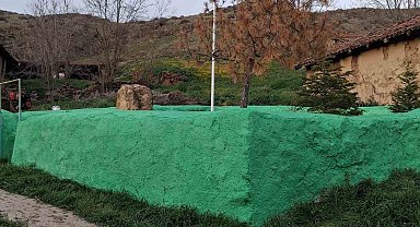 Eşankara Dede türbesinde bakım çalışmaları