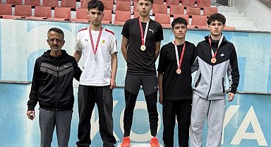 Eskişehirli atletler Konya'dan madalya ile döndü
