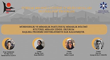 ETÜ TÜBİTAK 4004 projesi ile Erzurum'un mimari mirasını yeni nesillere aktaracak