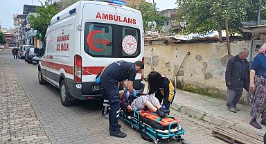 Evin bahçesinde düşen yaşlı kadın için ekipler seferber oldu