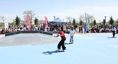 Eyyübiye'de kaykay turnuvası