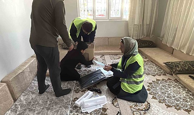 Eyyübiye'de yetimin yüzü güldü