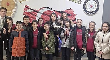 Faik Güngör Ortaokulu'ndan polis haftası ziyareti