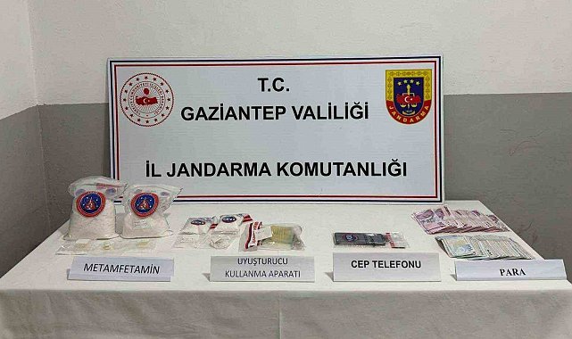 Gaziantep'te 2 kilo metamfetamin ele geçirildi