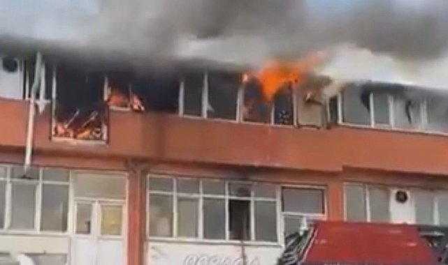 Gaziantep'te ayakkabı imalathanesinde korkutan yangın