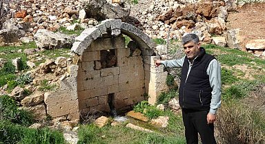 Gaziantep'te kar ve yağmur bereketi: Tarihi çeşmelerden su akmaya başladı