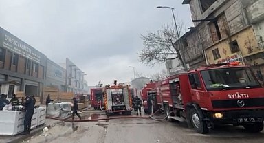 Gaziantep'te kereste imalathanesinde yangın