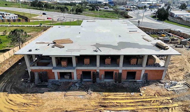 Gebze'de yeni itfaiye binasında çalışmalar yüzde 60'a ulaştı