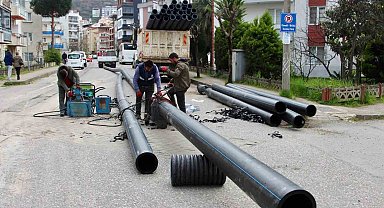Giresun'da sağlık içme suyu için asbest borular değiştiriliyor