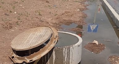 Gölbaşı'nın ortasında lağım rezaleti