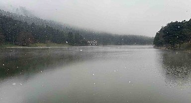 Gölcük'te kar yağışı ve sis etkili oldu