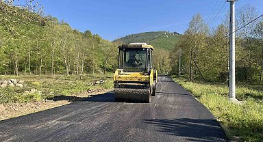 Gölyaka'da 2,7 kilometrelik sıcak asfalt çalışması tamamlandı