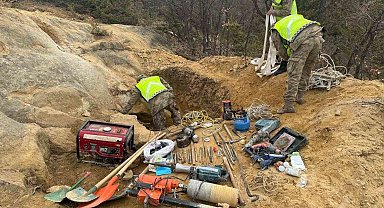 Gümüşhane'de definecilere suçüstü